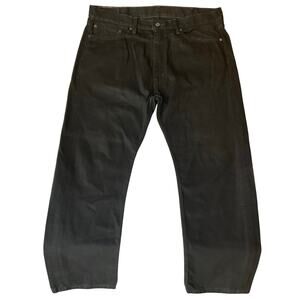 Levi’s Men Jeans 505 Size W38 x L30 Black Mid Rise Straight Fit